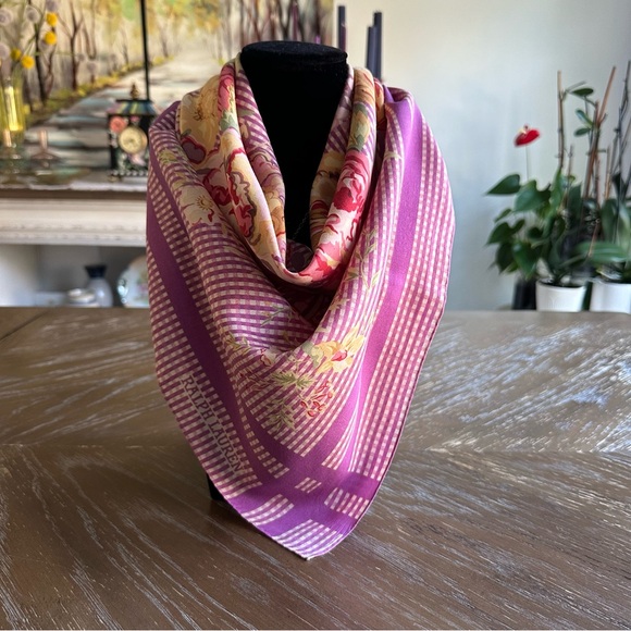 Authentic Ralph Lauren  Silk Scarf - Picture 4 of 8